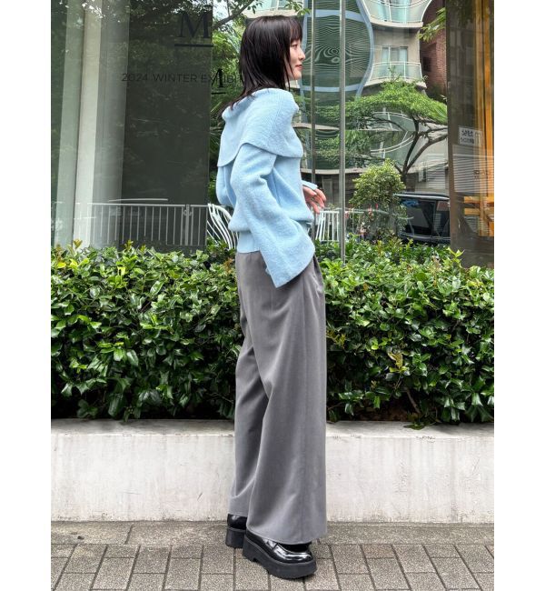 LAGUNAMOON「オフショルフレアスリーブニットプルオーバー」|ニット・セーター|