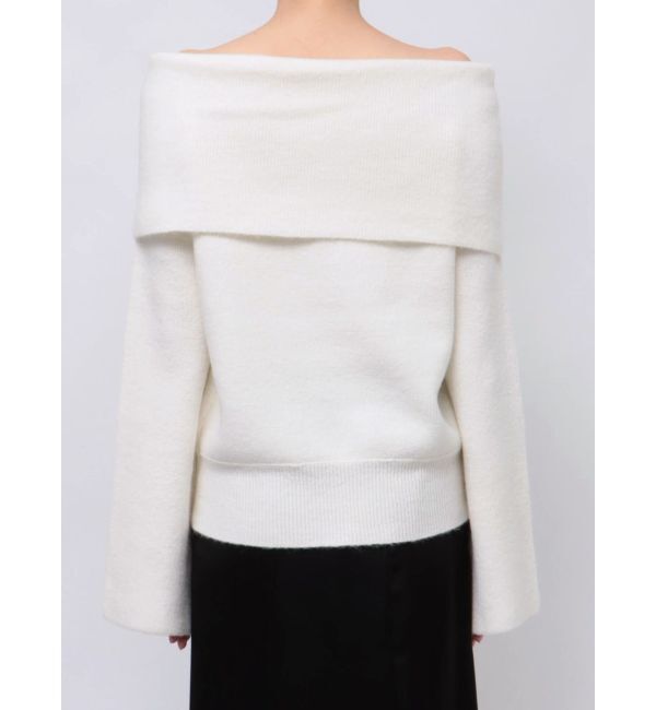 LAGUNAMOON「オフショルフレアスリーブニットプルオーバー」|ニット・セーター|