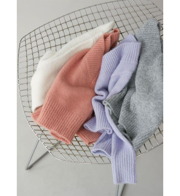 LAGUNAMOON「Vネックカラーショートニットプルオーバー」|ニット・セーター|