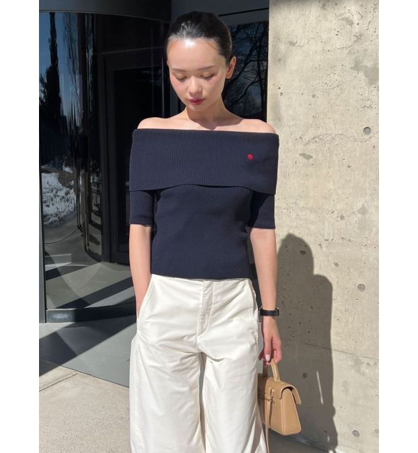 LAGUNAMOON「【POLO BCSコラボ】オフショルニットプルオーバー」|ニット・セーター|