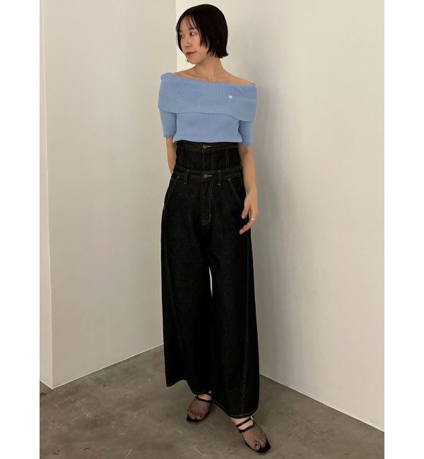 LAGUNAMOON「【POLO BCSコラボ】オフショルニットプルオーバー」|ニット・セーター|