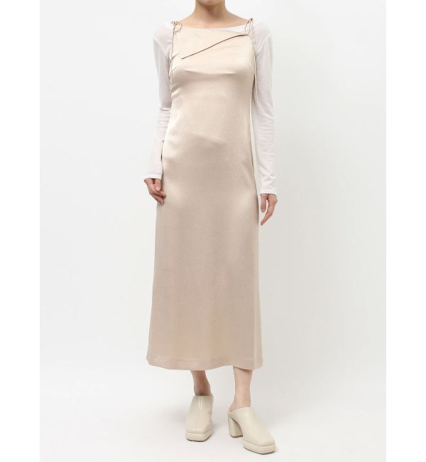 LAGUNAMOON「ハンマーサテンアシメネックキャミワンピース」|ワンピース|