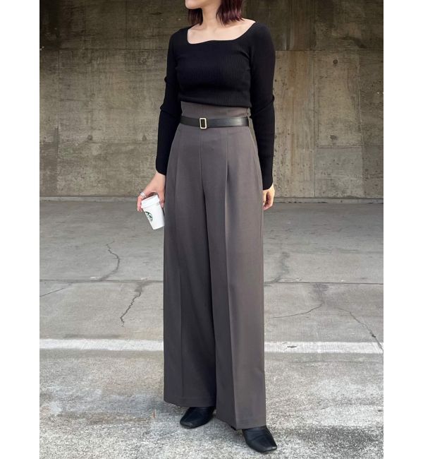 LAGUNAMOON「バイカラーベルトサスペンダーパンツ」|その他|