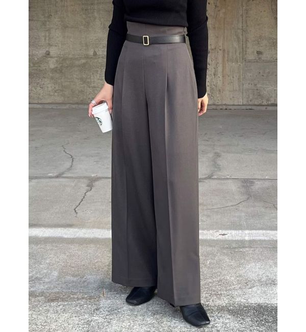 LAGUNAMOON「バイカラーベルトサスペンダーパンツ」|その他|