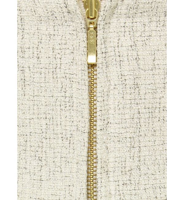 LAGUNAMOON「ツイードジップハイウエストワイドパンツ」|その他|