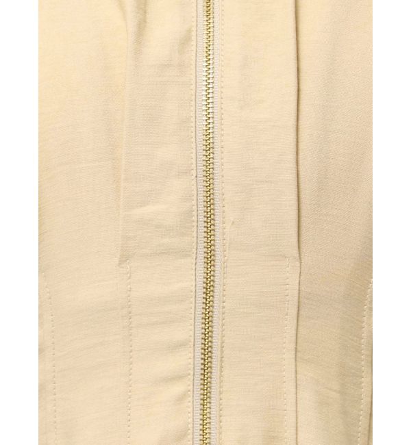 LAGUNAMOON「【追加生産/新色追加】フロントZIPウエストタックワンピース」|ワンピース|