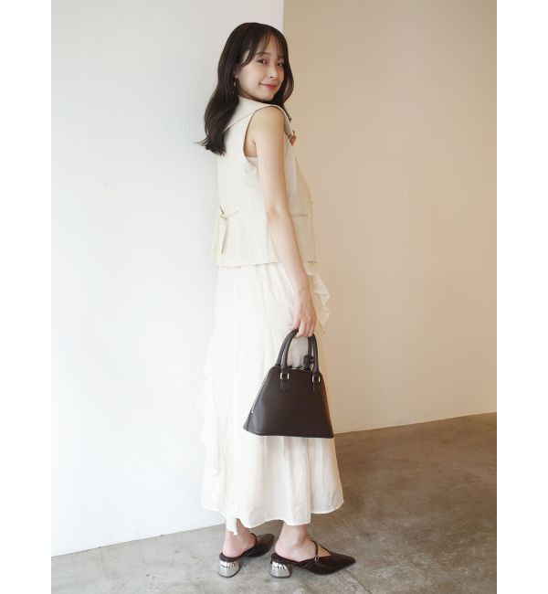 LAGUNAMOON「ラッフルフリルキャミワンピース」|ワンピース|