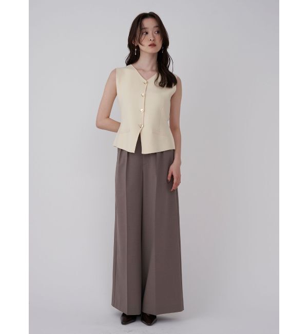 LAGUNAMOON「メタルボタンデザインニットベスト」|ニット・セーター|