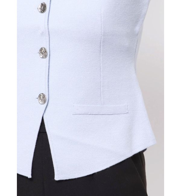 LAGUNAMOON「メタルボタンデザインニットベスト」|ニット・セーター|