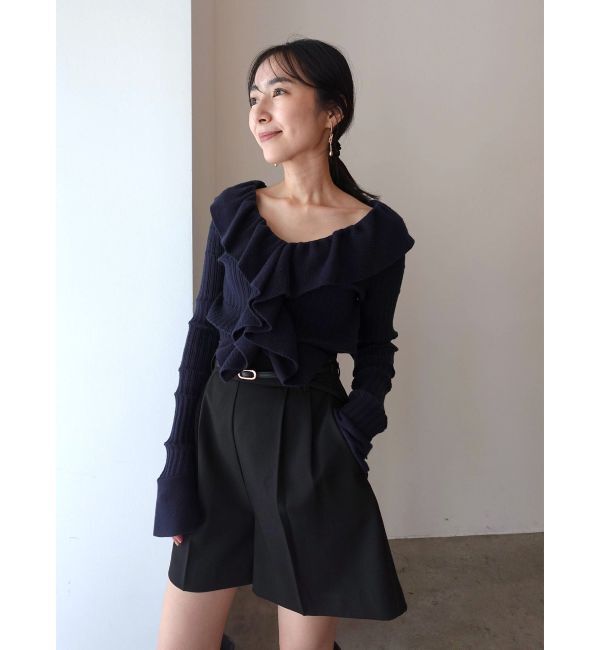 LAGUNAMOON「バイカラーベルトセットショートパンツ」|その他|