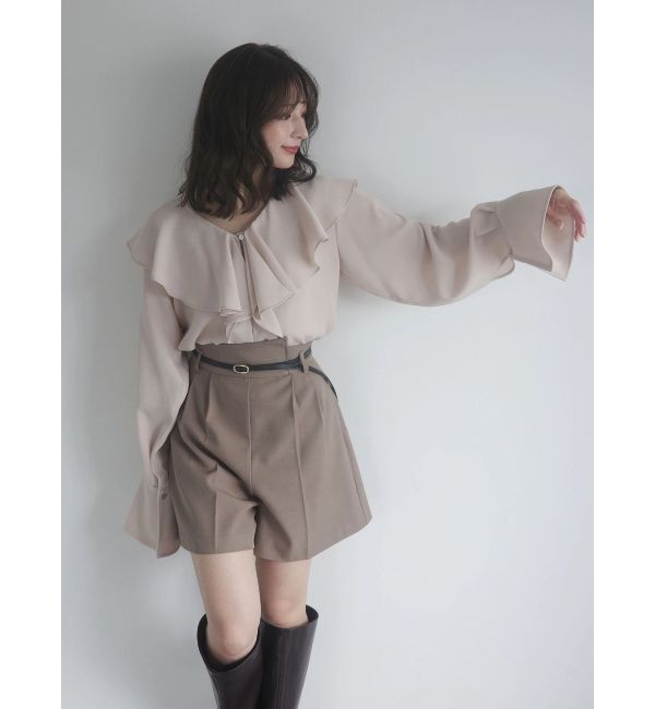 LAGUNAMOON「バイカラーベルトセットショートパンツ」|その他|