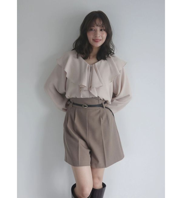 LAGUNAMOON「バイカラーベルトセットショートパンツ」|その他|