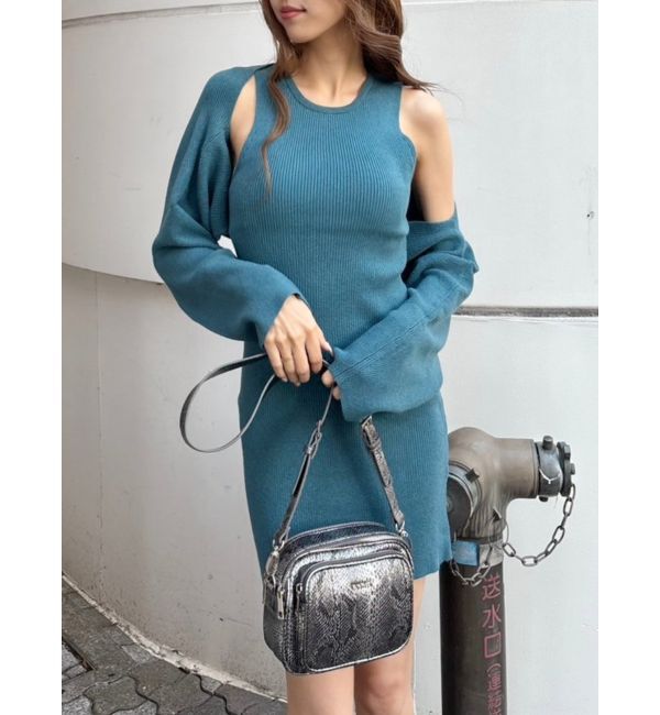 EVRIS「ボレロセットニットワンピース」|ワンピース|