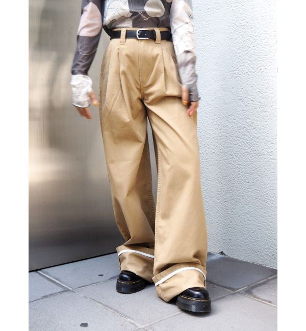 EVRIS「ロールアップタックワイドパンツ」|その他|