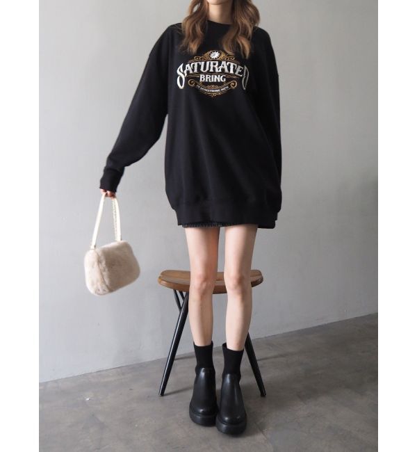 EVRIS「リブソックスミドルブーツ」|ショートブーツ|