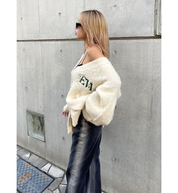 EVRIS「バイカラーワイドフレアデニムパンツ」|デニム|