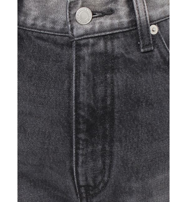 EVRIS「バイカラーワイドフレアデニムパンツ」|デニム|