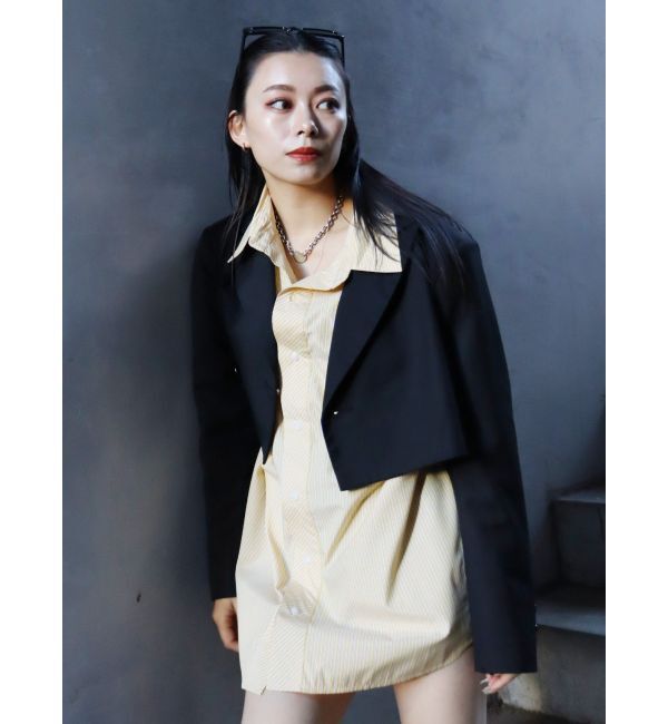 EVRIS「ショートレングスジャケット【セットアップ着用可能】」|テーラードジャケット|