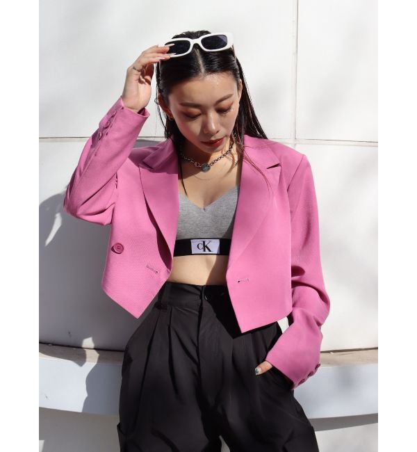 EVRIS「ショートレングスジャケット【セットアップ着用可能】」|テーラードジャケット|