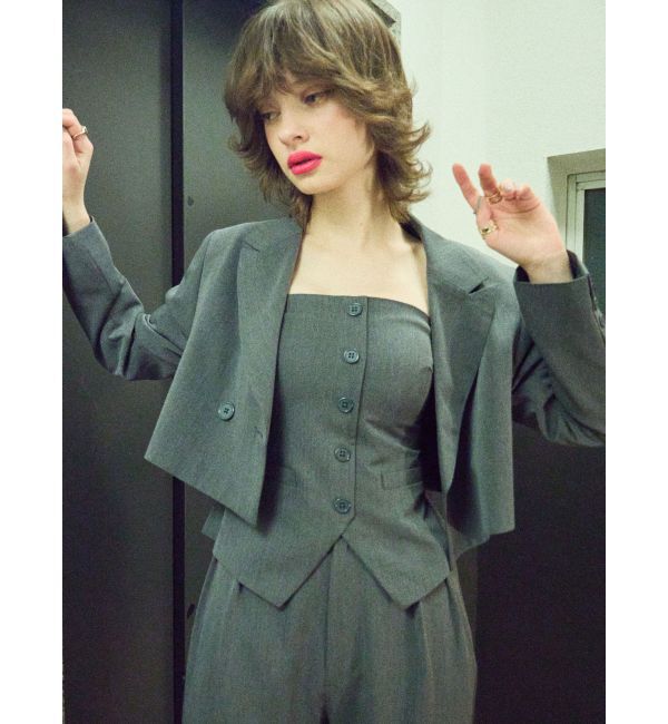 EVRIS「ショートレングスジャケット【セットアップ着用可能】」|テーラードジャケット|