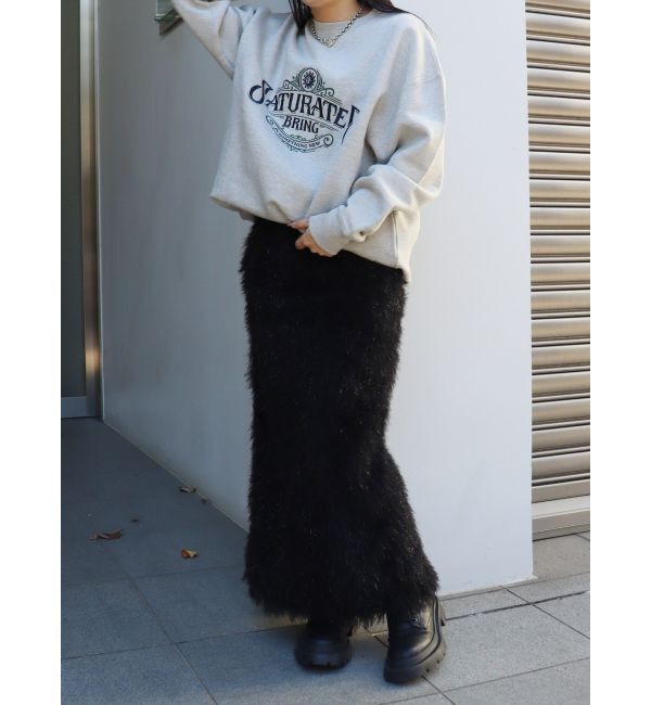 EVRIS「ラメフリンジロングスカート」|スカート|