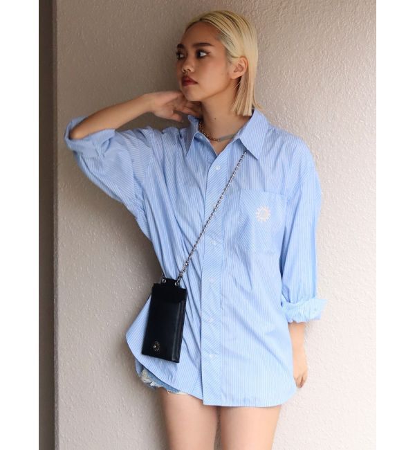 EVRIS「SUNNYストライプオーバーサイズシャツ」|シャツ・ブラウス|