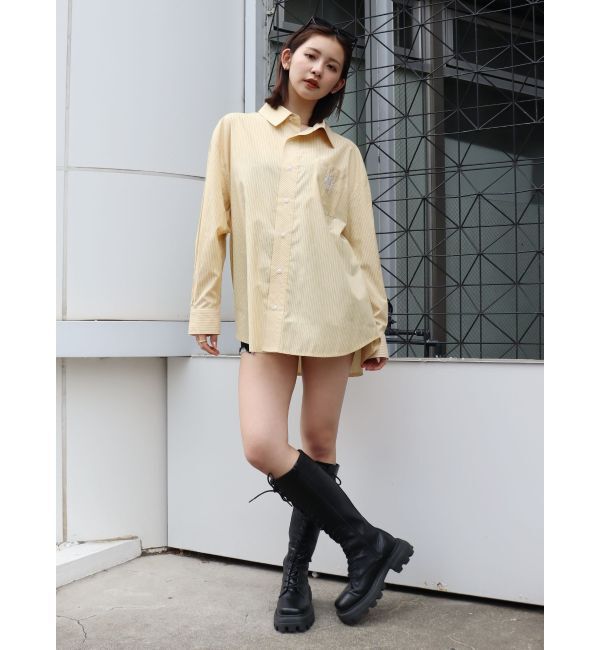 EVRIS「SUNNYストライプオーバーサイズシャツ」|シャツ・ブラウス|