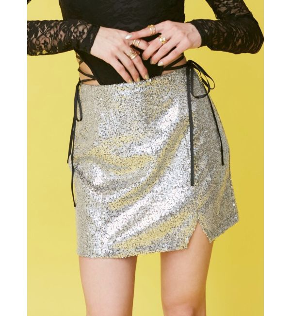 EVRIS「スパンコールミニスカート」|スカート|