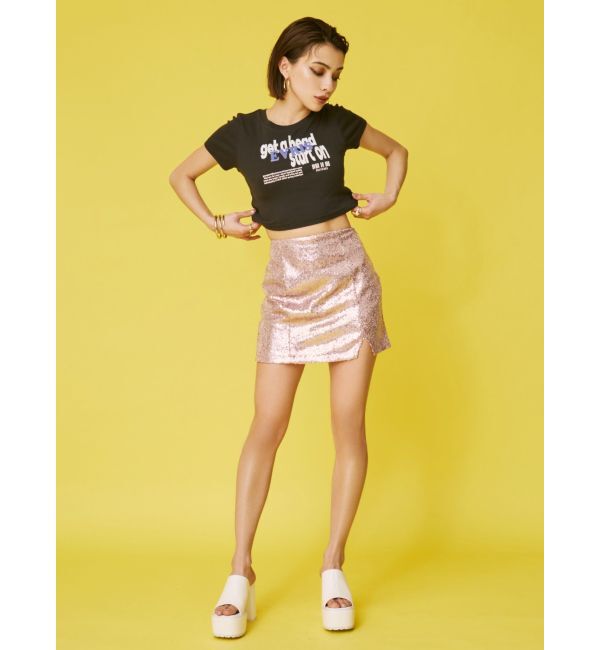 EVRIS「スパンコールミニスカート」|スカート|