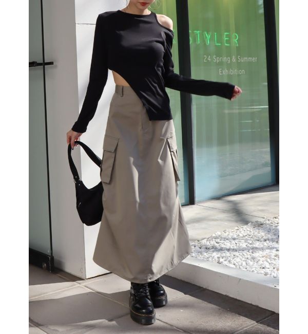 EVRIS「カッティングシアートップス」|Tシャツ・カットソー|