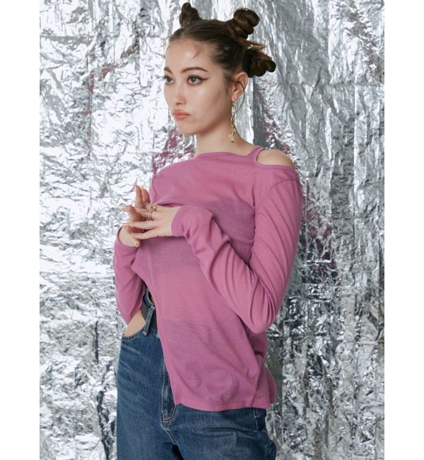 EVRIS「カッティングシアートップス」|Tシャツ・カットソー|