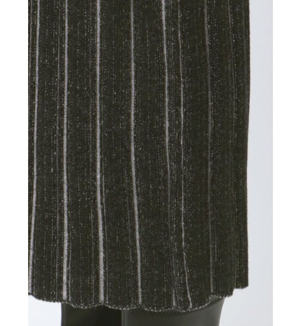 EVRIS「サイドスラッシュリブニットロングスカート」|スカート|