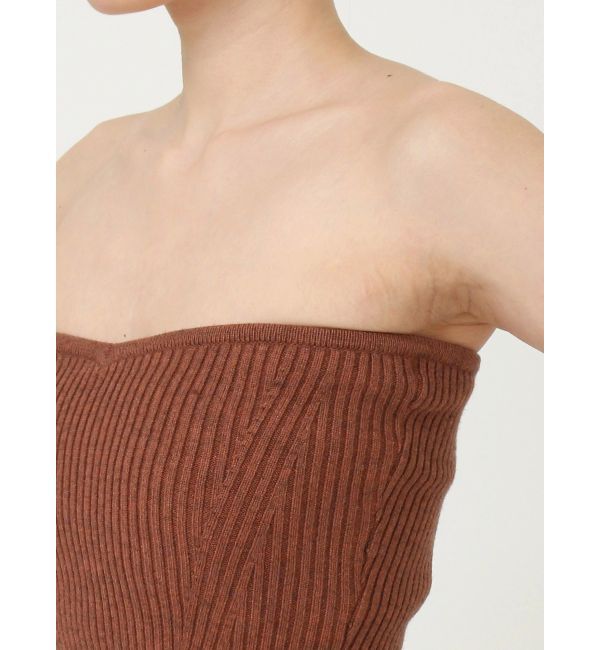 EVRIS「ニットベアトップ【セットアップ着用可能】」|チューブトップ|