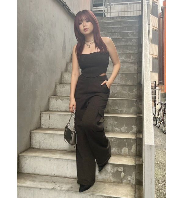 EVRIS「ニットベアトップ【セットアップ着用可能】」|チューブトップ|