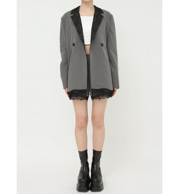 EVRIS「レースドッキングジャケット【セットアップ着用可能】」|テーラードジャケット|