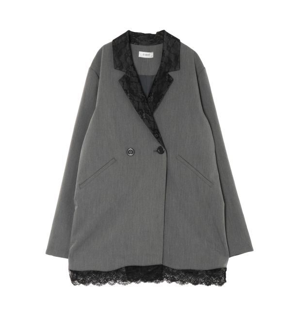 EVRIS「レースドッキングジャケット【セットアップ着用可能】」|テーラードジャケット|