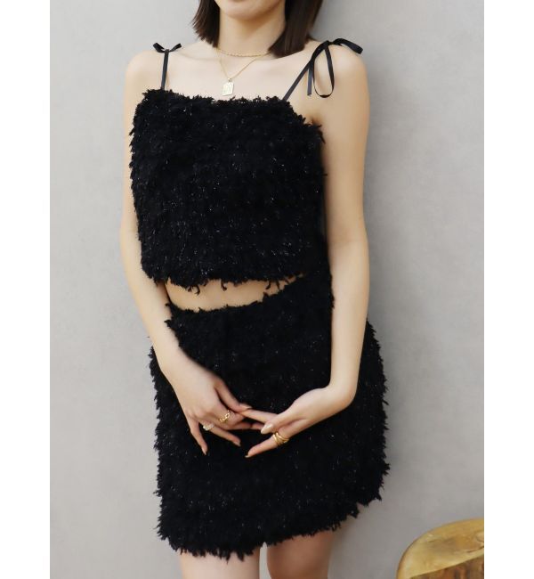 EVRIS「フェザーミニスカート【セットアップ着用可能】」|スカート|