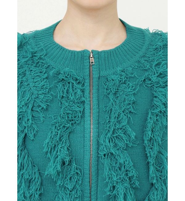 EVRIS「フリンジニットショートカーディガン」|カーディガン|