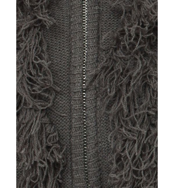 EVRIS「フリンジニットショートカーディガン」|カーディガン|