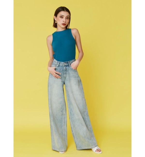 EVRIS「バックオープンボディースーツ」|タンクトップ|