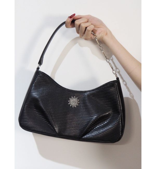 EVRIS「チェーンハンドBAG」|ハンドバッグ|ブラック