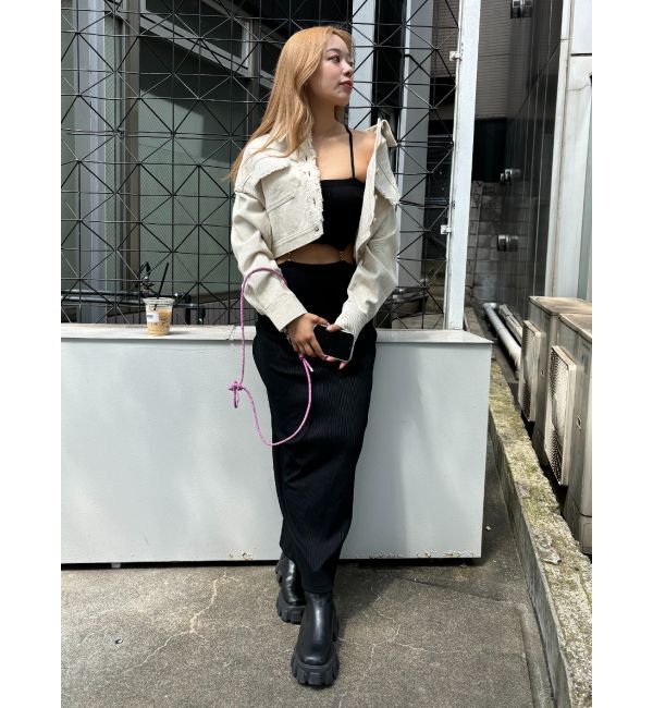 EVRIS「フリンジツイルショートジャケット」|その他|