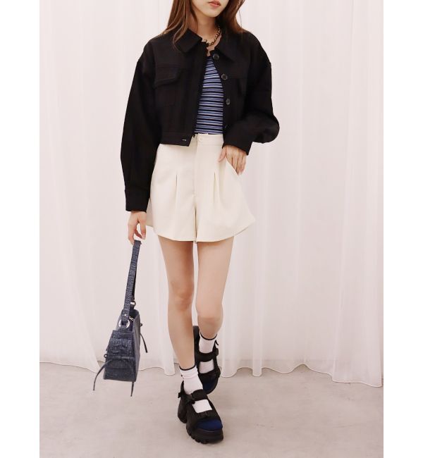 EVRIS「フリンジツイルショートジャケット」|その他|