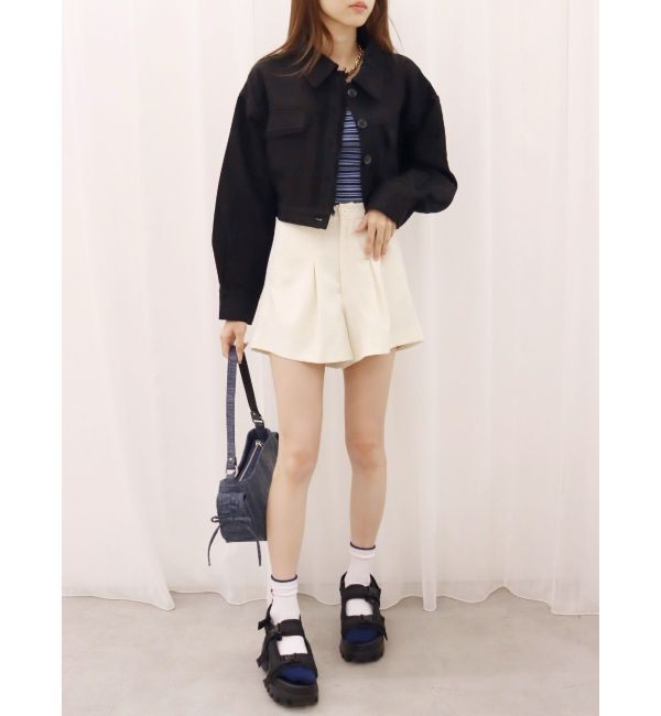 EVRIS「フリンジツイルショートジャケット」|その他|