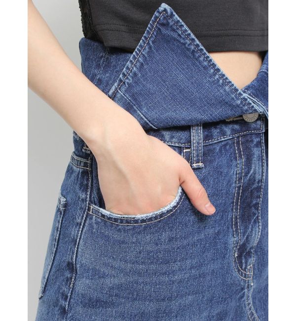 EVRIS「ウエストデザインロングスリットデニムスカート」|スカート|