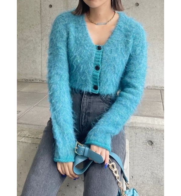 EVRIS「シャギークロップドニットトップス」|ニット・セーター|