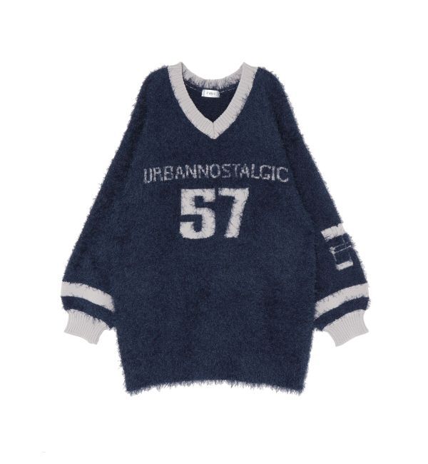 EVRIS「シャギーユニフォームミニニットワンピース」|ワンピース|