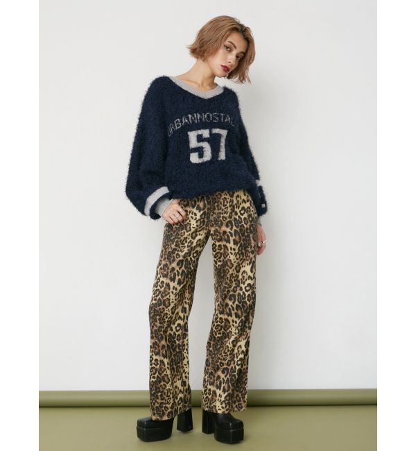 EVRIS「シャギーユニフォームミニニットワンピース」|ワンピース|