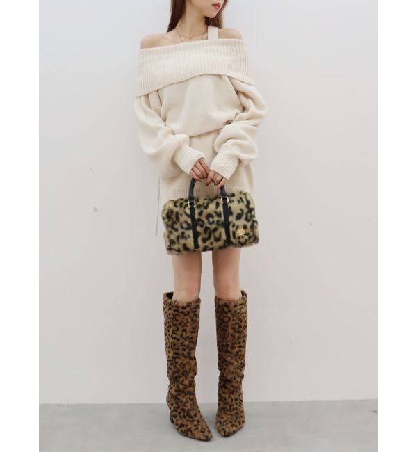 EVRIS「フェイクファーボストンBAG」|ボストンバッグ|