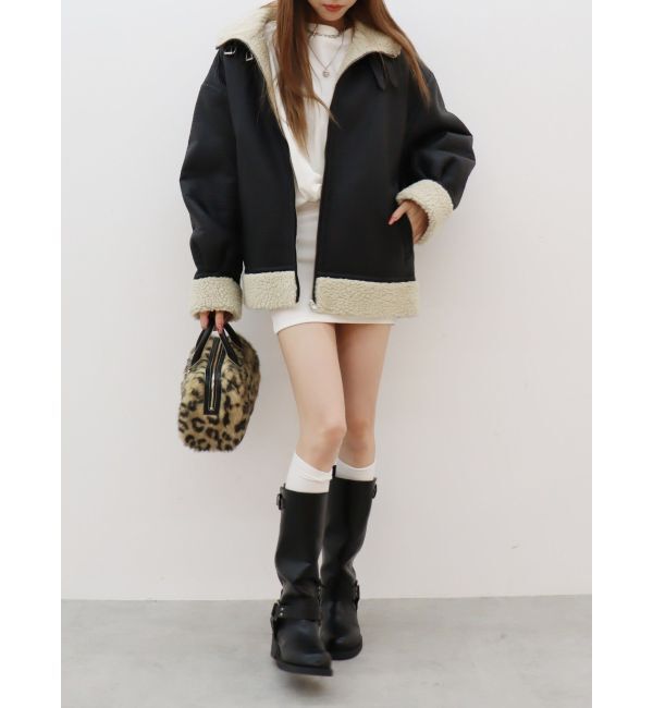 EVRIS「フェイクファーボストンBAG」|ボストンバッグ|